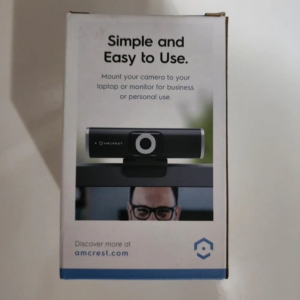 Amcrest 1080P HD Webcam with privacy cover - Black NWT